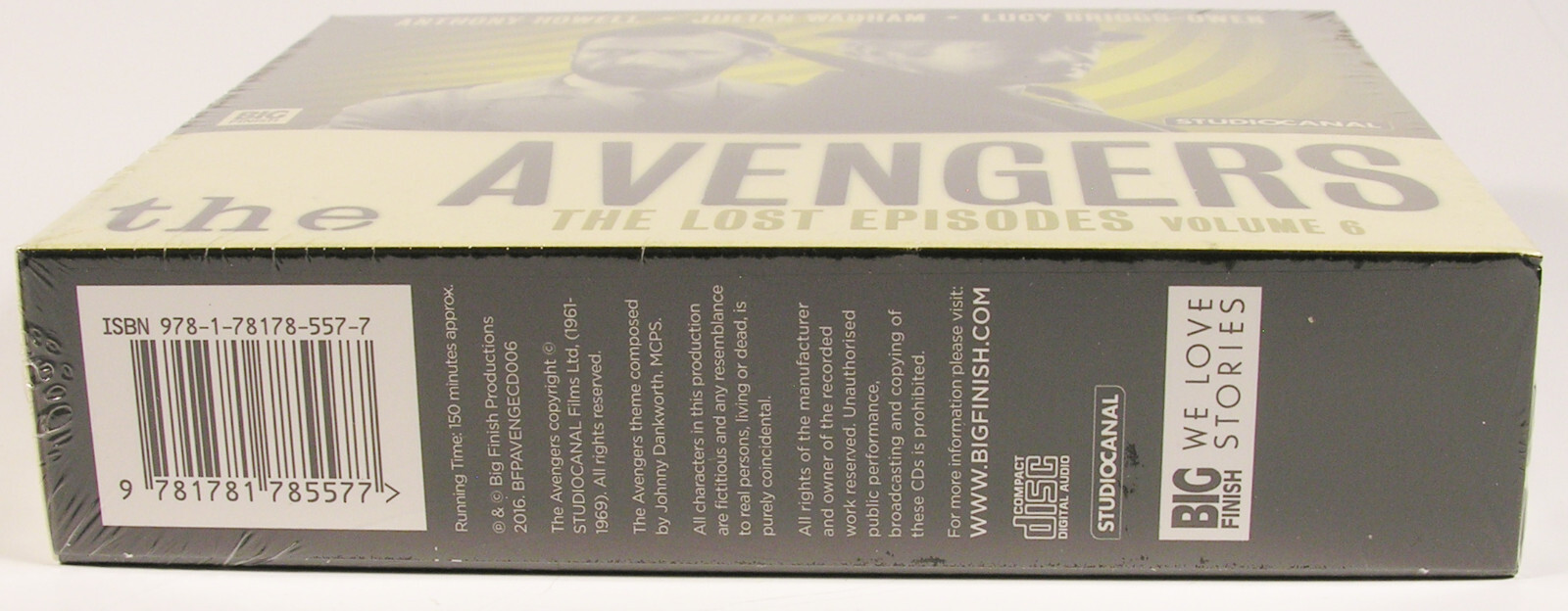SEALED THE AVENGERS LOST EPISODES VOL 6 BIG FINISH CD STEED KEEL UK TV SERIES