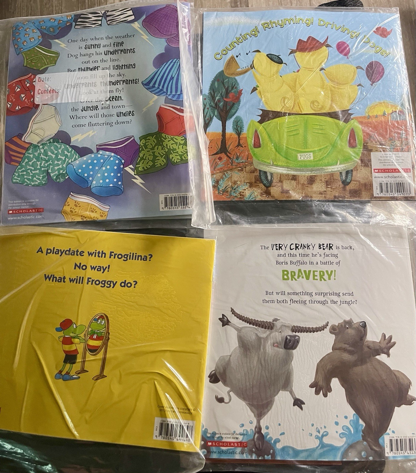lot of 11 Scholastic books with audio CDs Great Condition — Pete the Cat & more