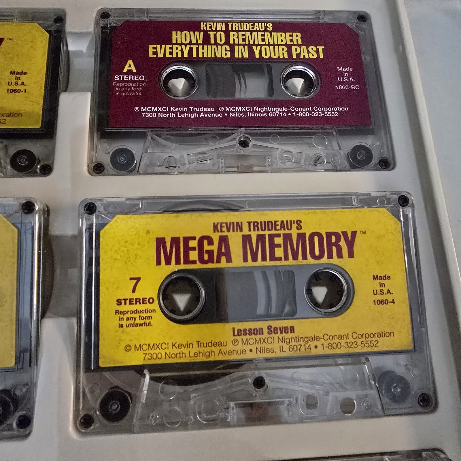 Kevin Trudeau’s Mega Memory Audio Cassette Pocket Guide As Seen on TV