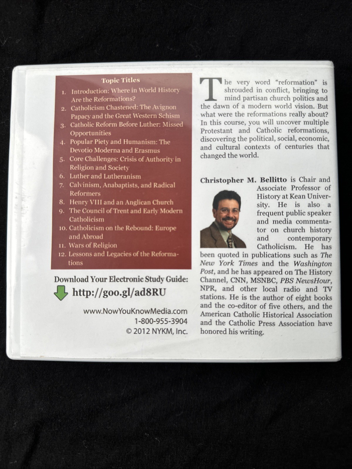 The Reformations: Christorpher M Bellitto DVD