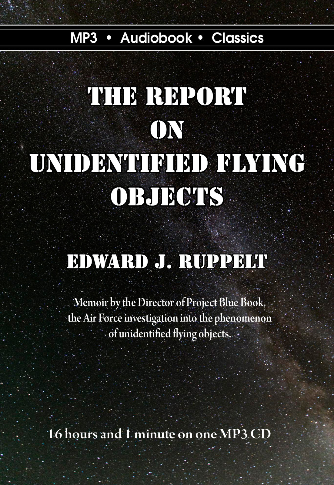 The Report on Unidentified Flying Objects — MP3 CD Audiobook in DVD case