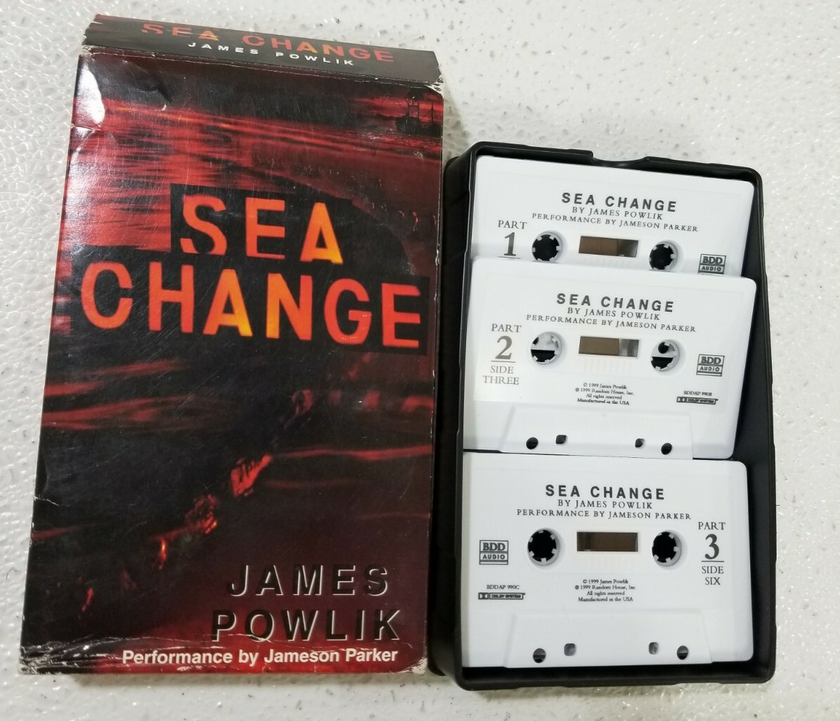 Audiobook Cassette, JAMES POWLIK — SEA CHANGE ABRIDGED 5.25 Hours 1999