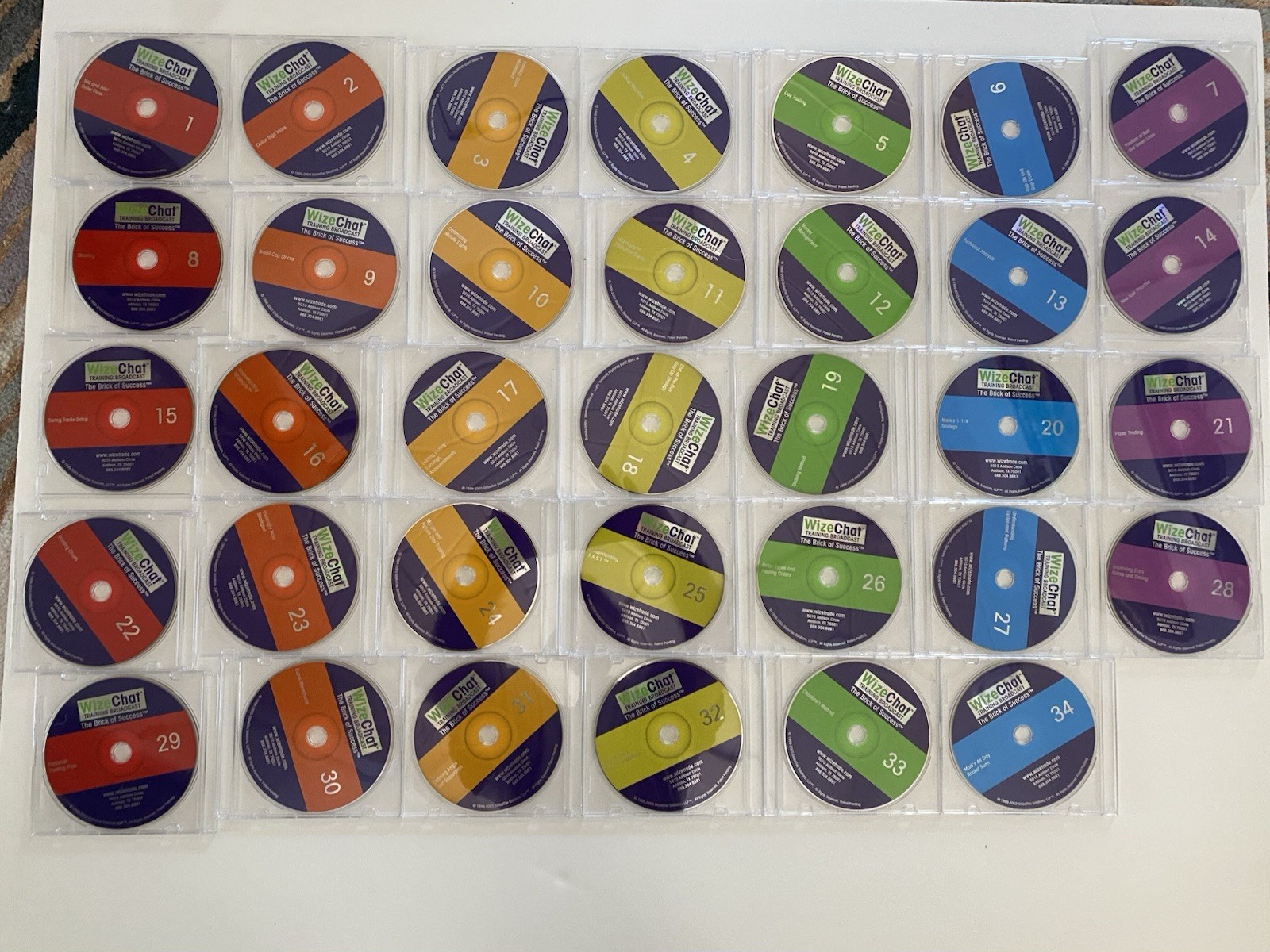 Wizetrade Stock Trading Brick Of Success 34 Training Audio CDs