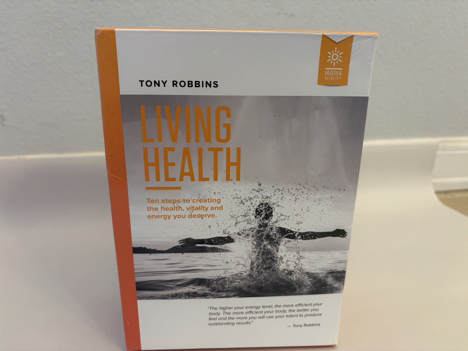 Living Health By Tony Robbins 9-Disc Audio CD Box Set New Sealed