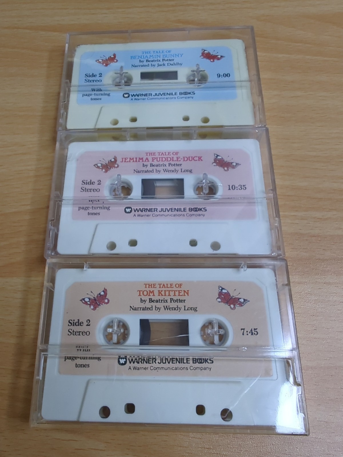The Tale Of Benjamin Bunny Jemima Puddle Duck Tom Kitten Lot Of 3 Cassette Tape