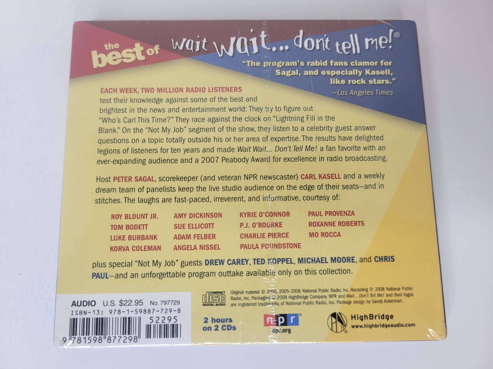 The Best of Wait Wait…Don’t Tell Me! (NPR) — Audio CD By Mo Rocca 2 Disk Combo