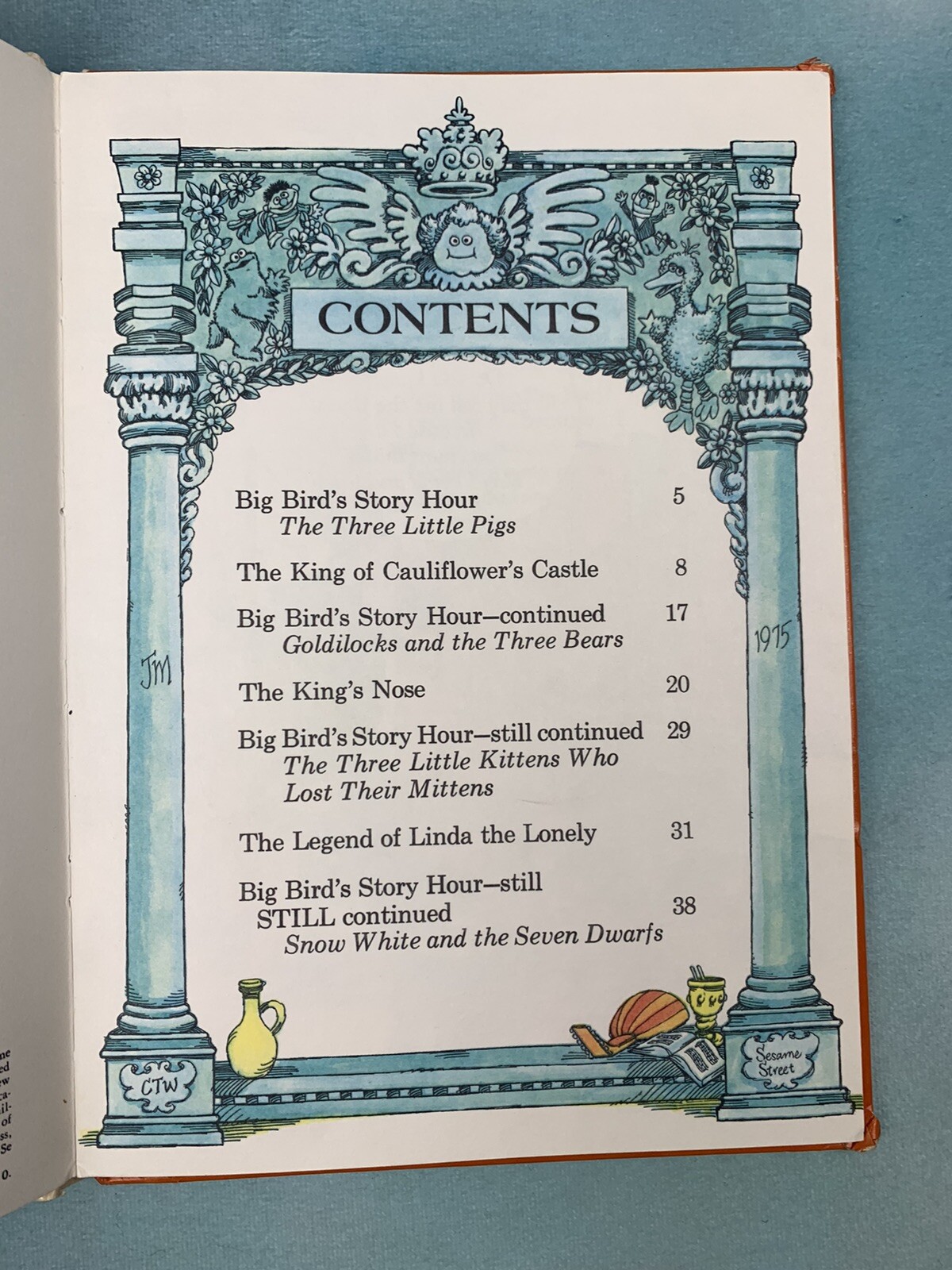 Vintage Sesame Street Jim Henson Muppets Book of Fairy Tales 1975
