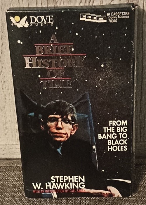 STEPHEN W. HAWKING Vintage 1988 «A Brief History of Time» Audio Book 4 Cassettes