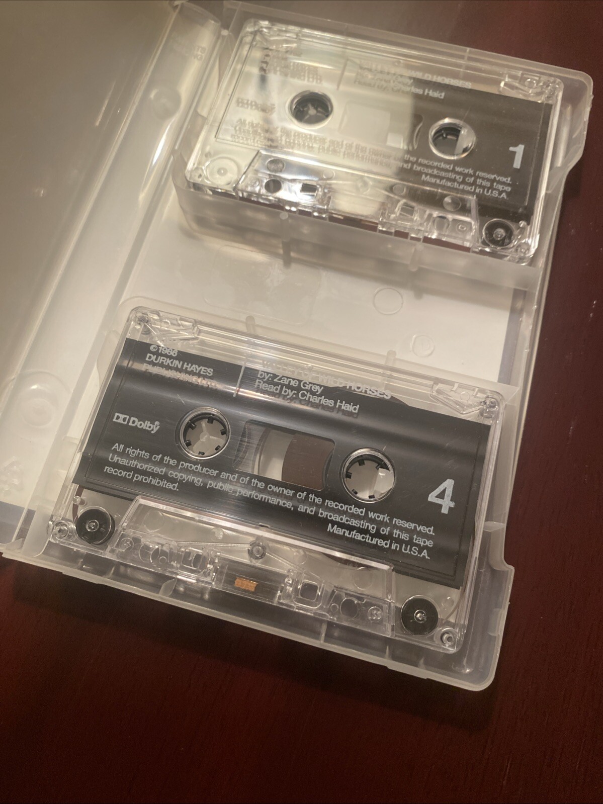 Valley of Wild Horses by Zane Grey Audiobook on Cassette Charles Haid 1986