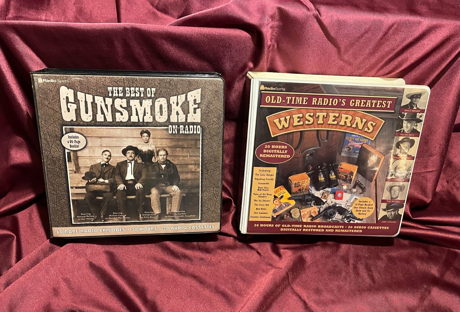 «Gunsmoke» & «Old Time Radio Westerns» Cassette Audiobooks — Set of 2