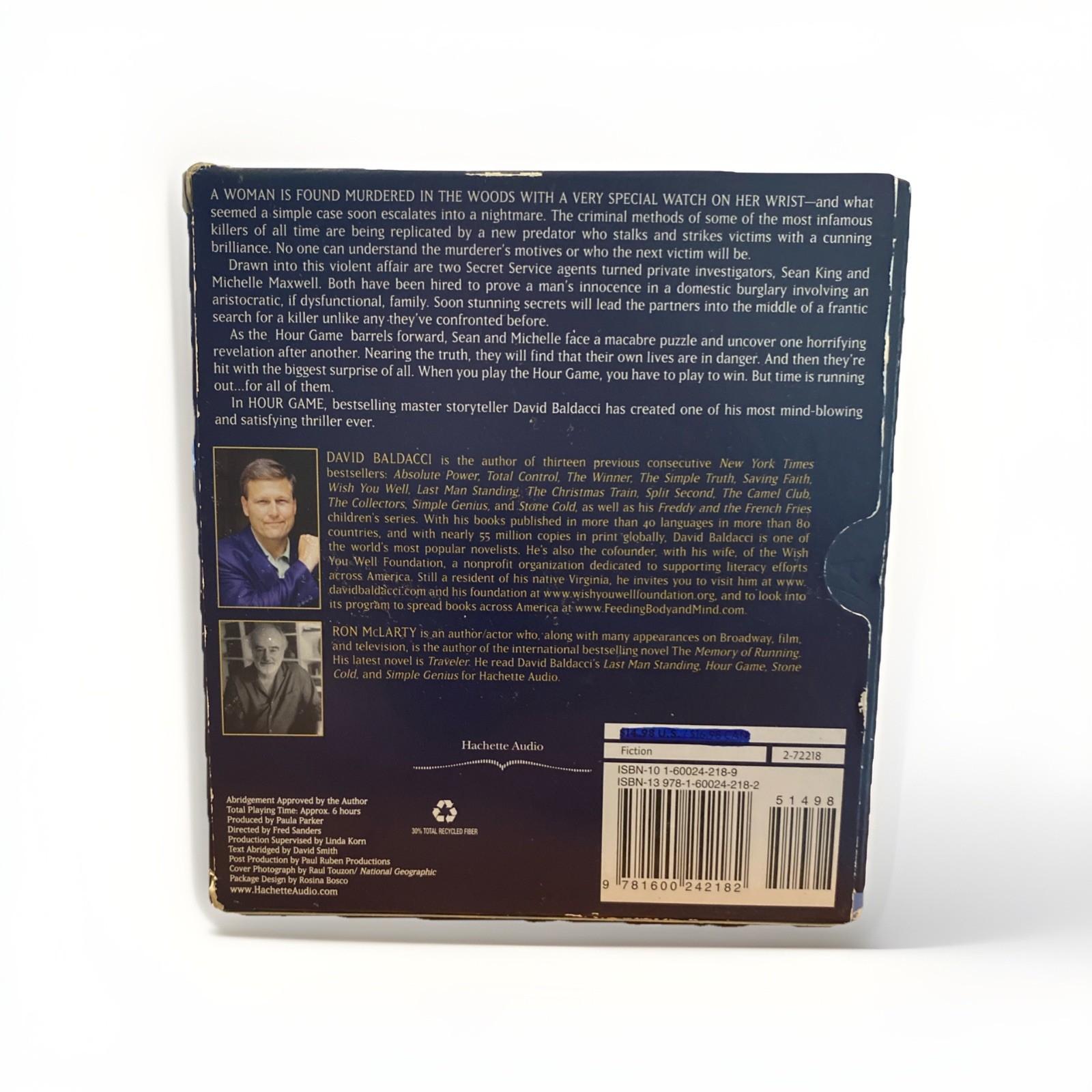 Hour Game by David Baldacci (2008, Compact Disc)