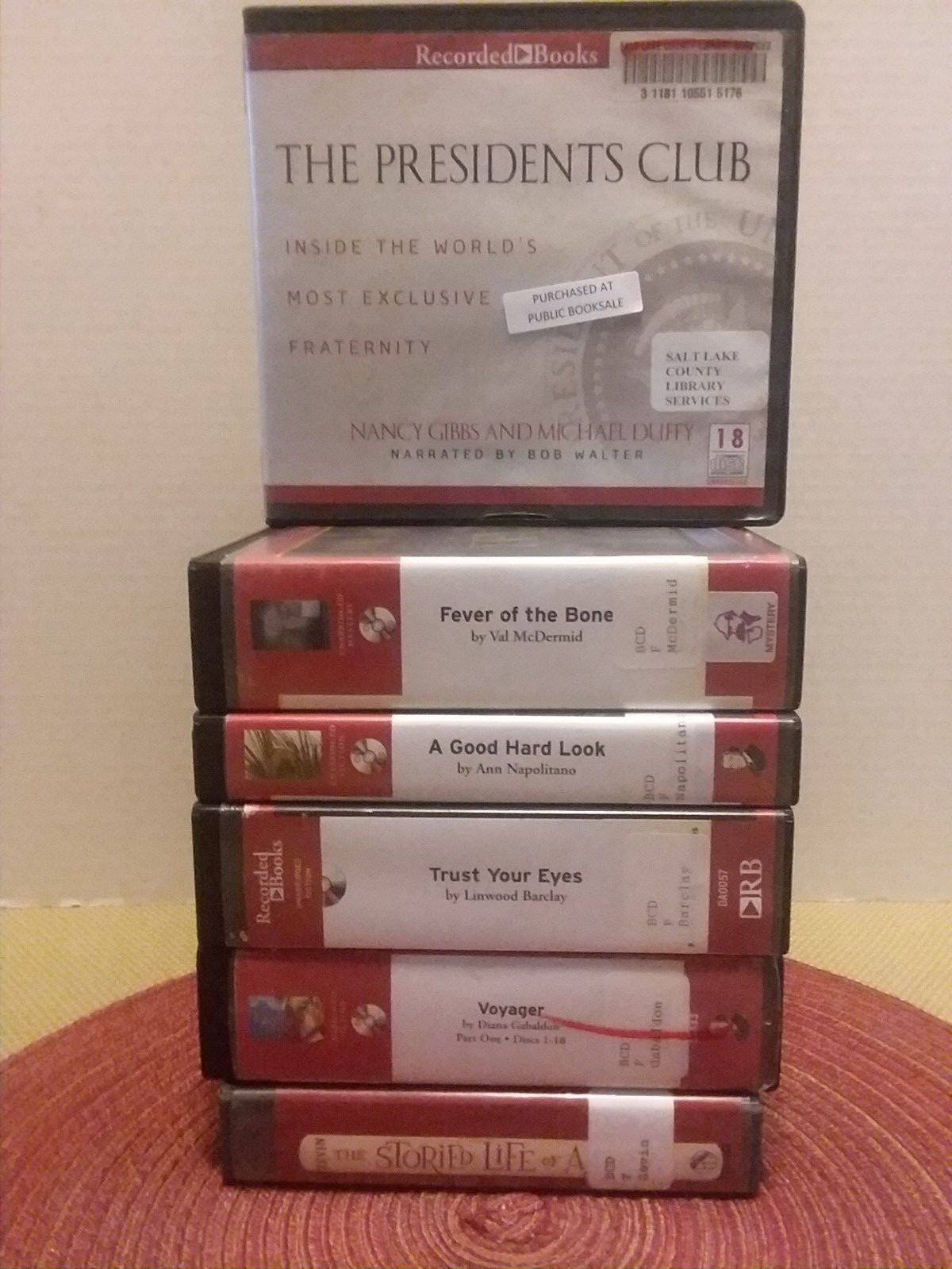 Lot of 6 Audiobooks on CD~The Presidents Club