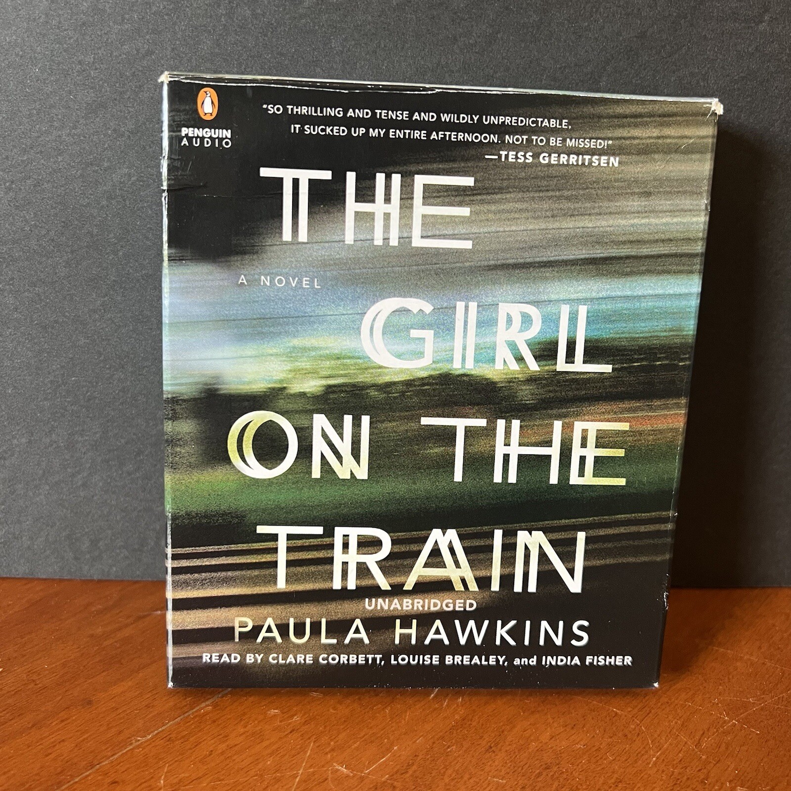 The Girl on the Train Audio Book CD Set Paula Hawkins Unabridged Fiction Novel