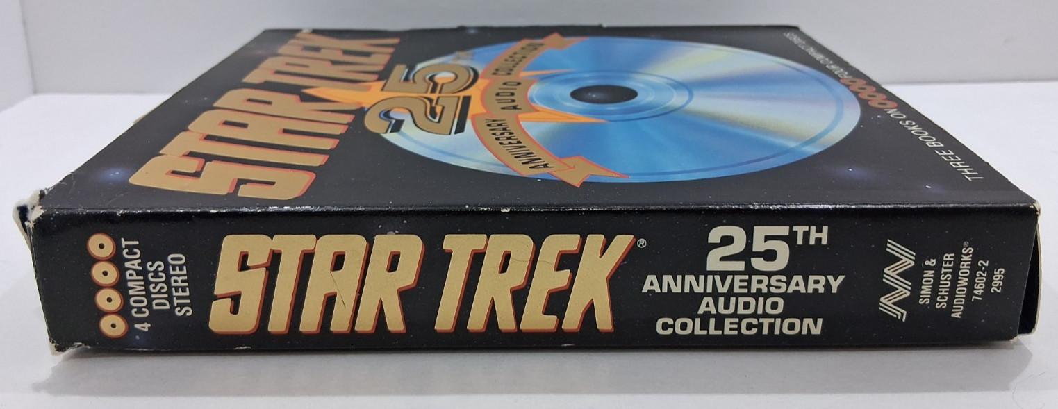 Star Trek 25th Anniversary Audiobook Collection 4 CD 3 Books Shatner Nimoy Takei