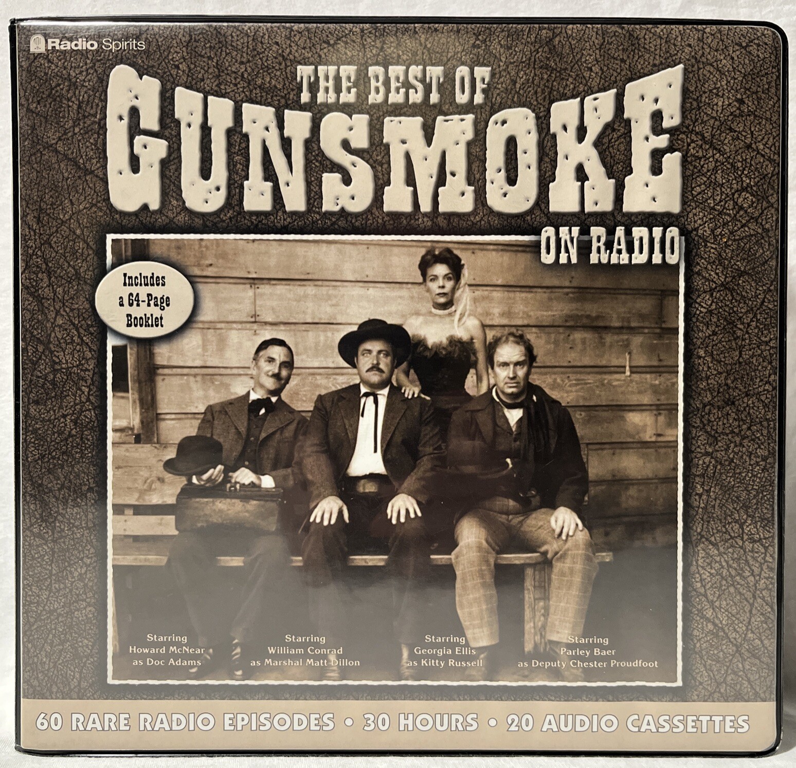 The Best of Gunsmoke on Radio 60 Episodes 20 Cassettes 30 Hours*Missing Booklet*