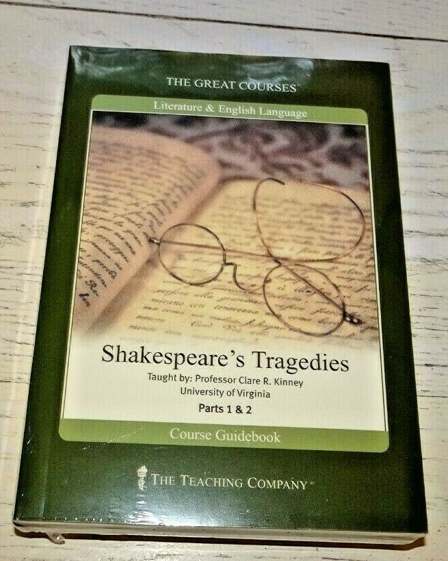 Shakespeare Tragedies Great Courses 12 CD Part 1 & 2 Dr Clare Kinney Un Virginia