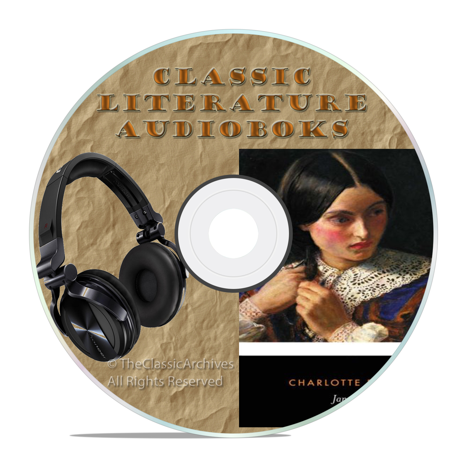 Jane Eyre — Charlotte Bronte, Classic Audio Book, Literature MP3 CD -A14