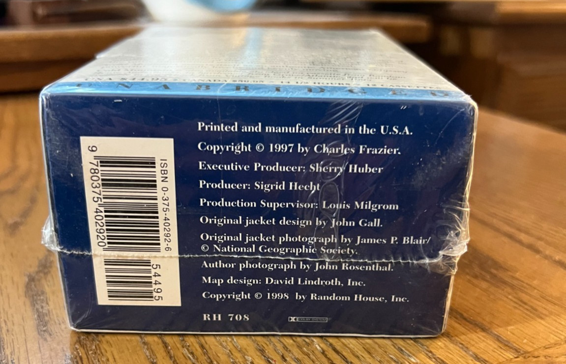 Random House Audiobooks Cold Mountain by Charles Frazier Audiobook 12 Cassettes