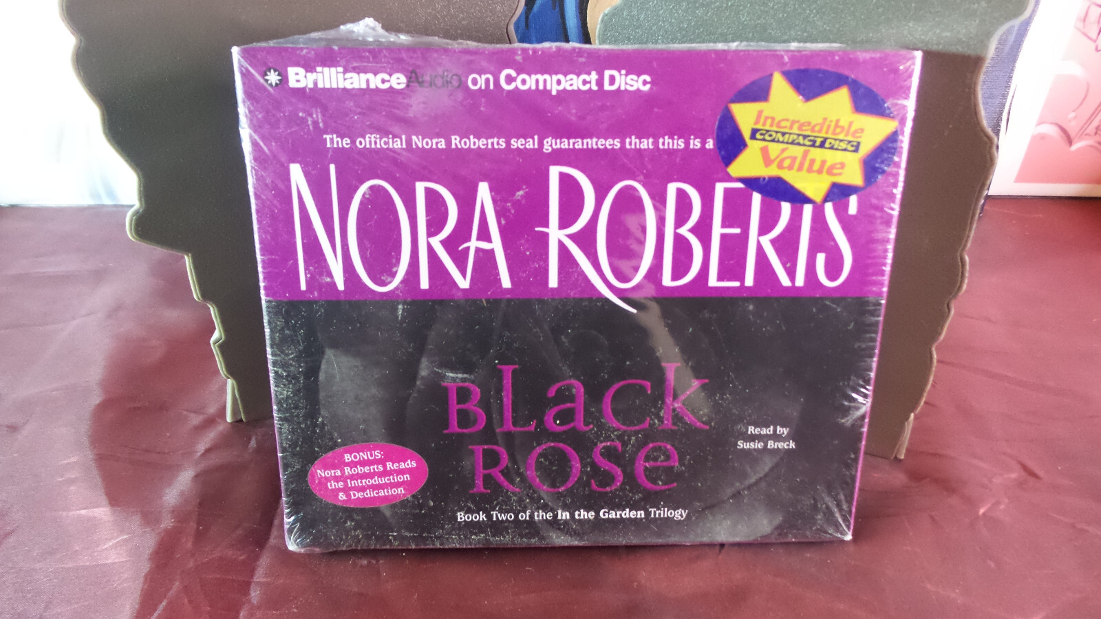 SEALED Black Rose by Nora Roberts -Book 2 «In The Garden»Trilogy Audio CD 2005