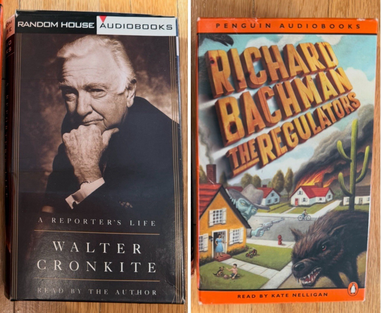 Lot 2 Reporter’s Life Walter Cronkite & Regulators Richard Bachman Audio Books