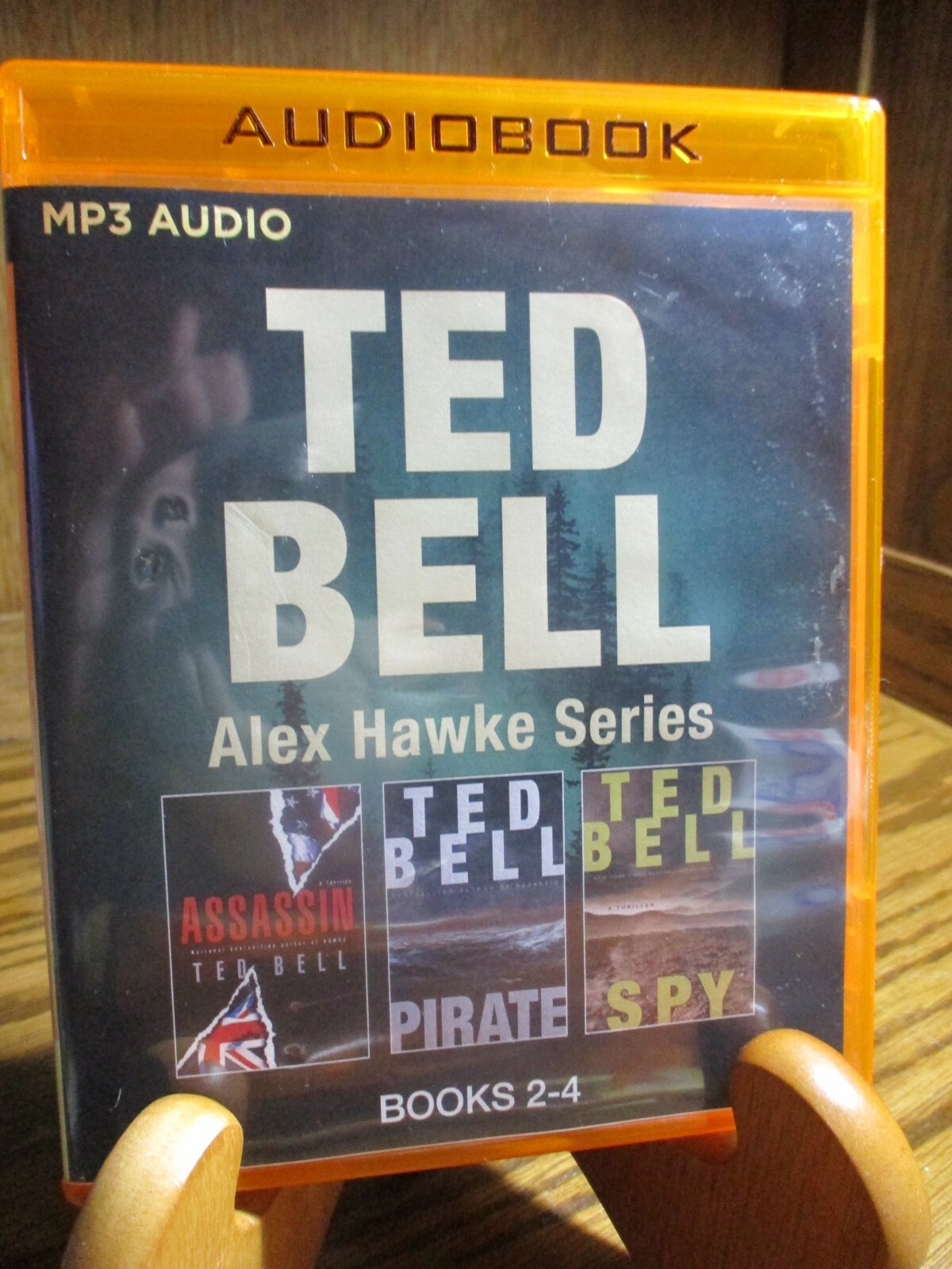 Audiobook MP3: Alex Hawke Series Books 2-4 (Assassin-Pirate-Spy) 48 hrs D17