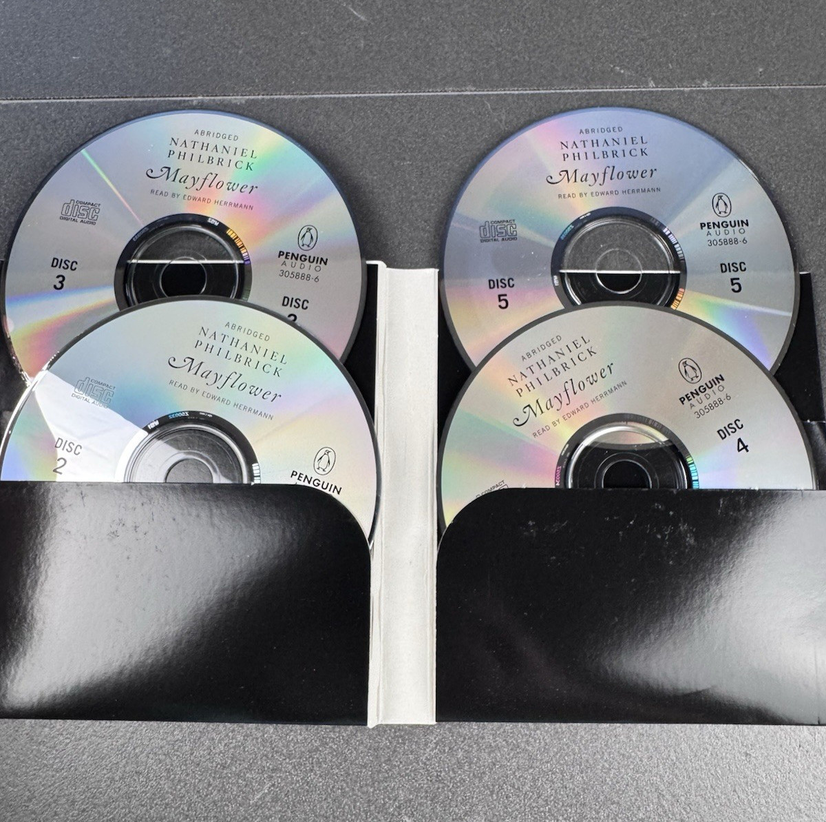 6 US History Audio Book CDs Mayflower 1491 Gettysburg Lincoln Lot