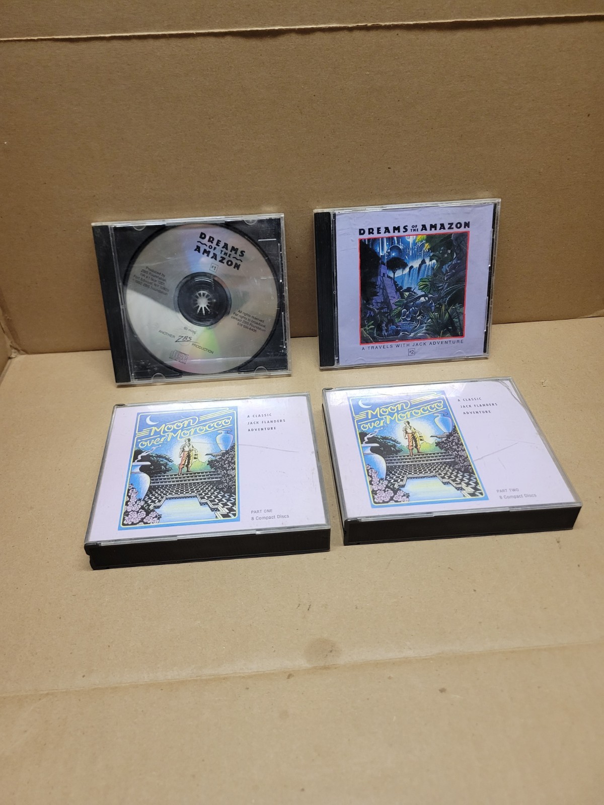 2 Jack Flanders Adventure Stories CD Lot Moon Over Morocco & Dreams of The Amazo