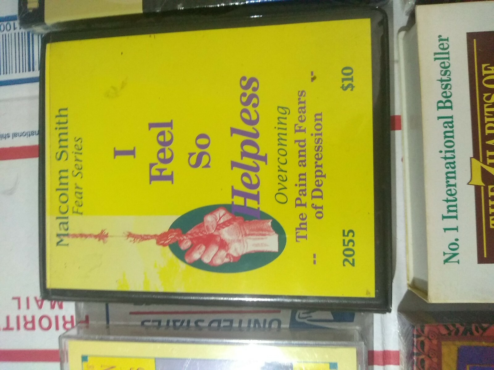 6 audio Cassette Self Improvement Tapes Money life lessons meditation depression