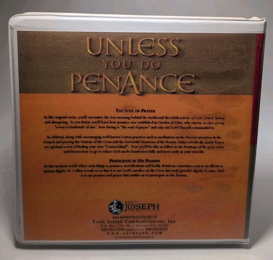 Unless You Do Penance St. Joseph Communications Fr. Shannon Collins Audio CD