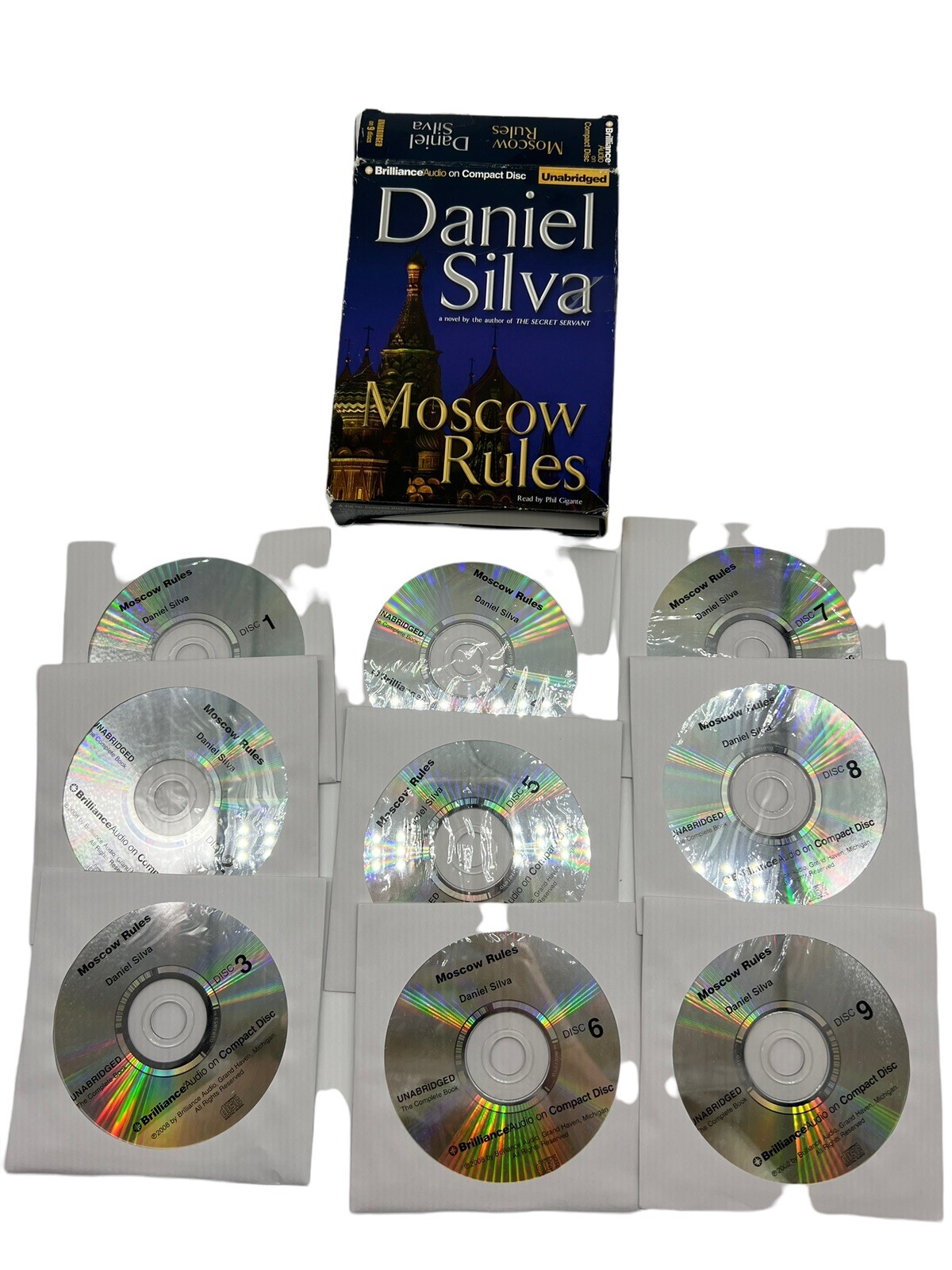 Daniel Silva Moscow Rules Unabridged Audio Book on CD #8 Gabriel Allon Series