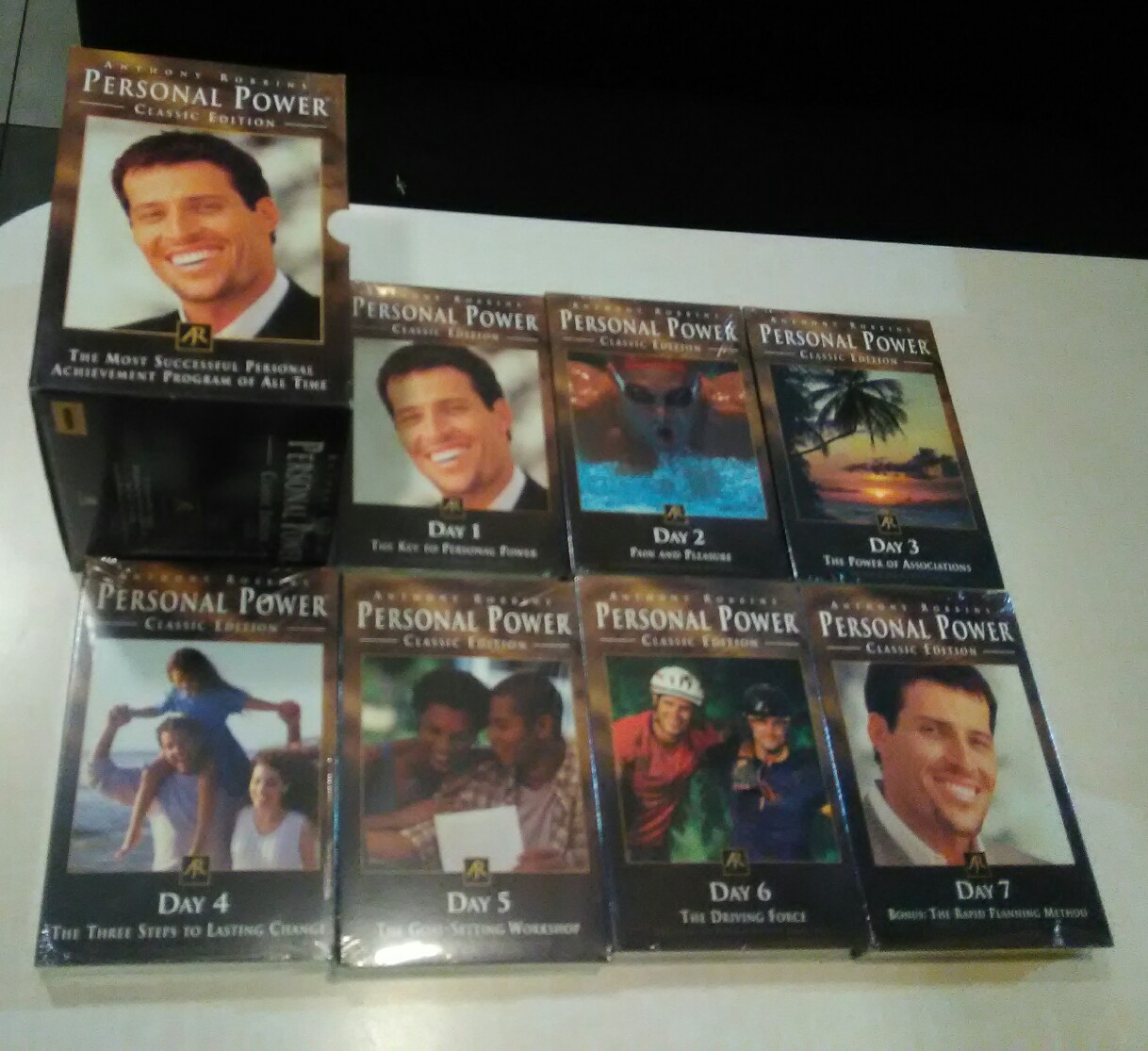 New Anthony Robbins Personal Power Classic Edition 7 Audio Cassette Tapes Set