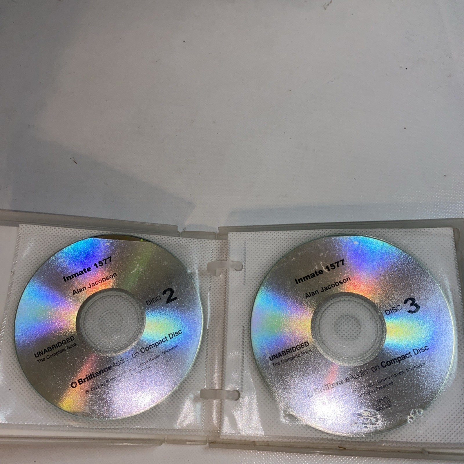 GOOD Audiobook CD Inmate 1577 Alan Jacobson Karen Vail Series Unabridged