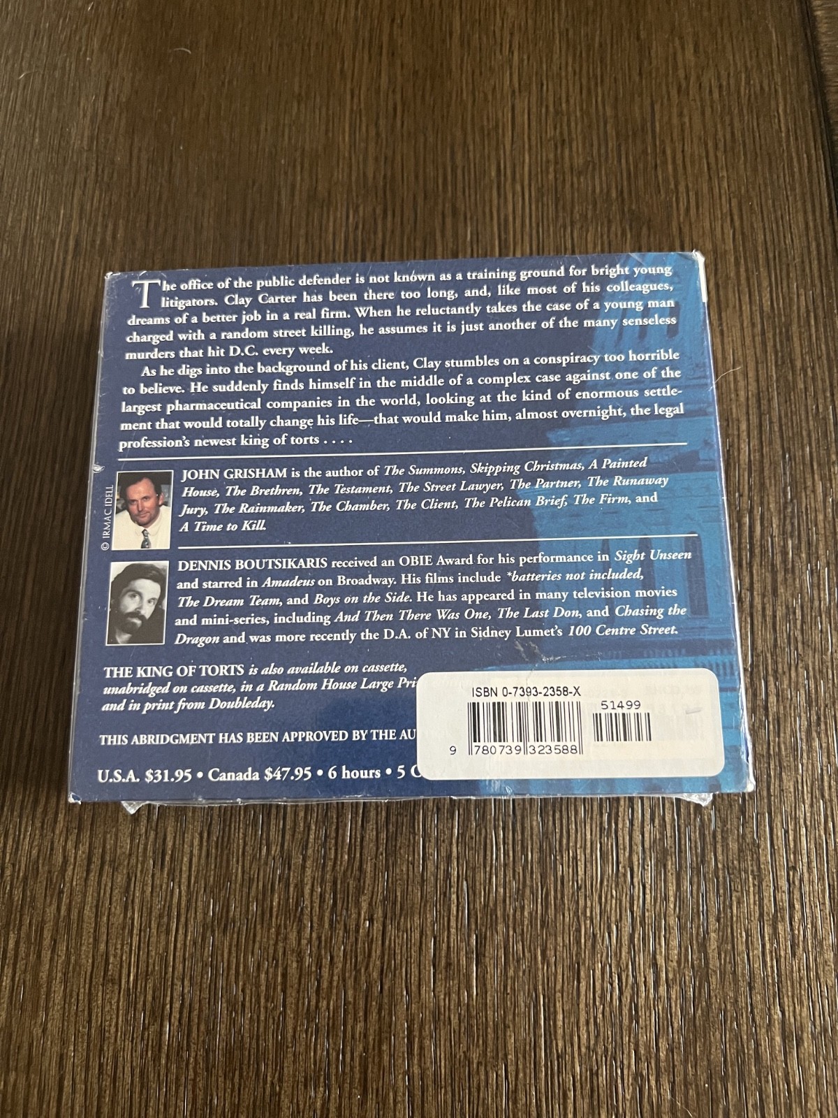 John Grisham — The King of Torts Audiobook (2003, CD) Brand NEW