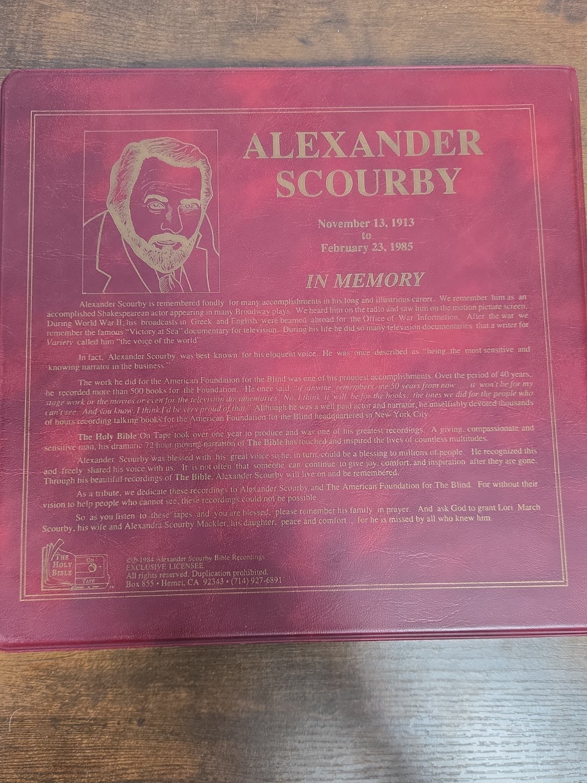 New Testament The Holy Bible Audio by Alexander Scourby 1984 12 Cassette Tapes