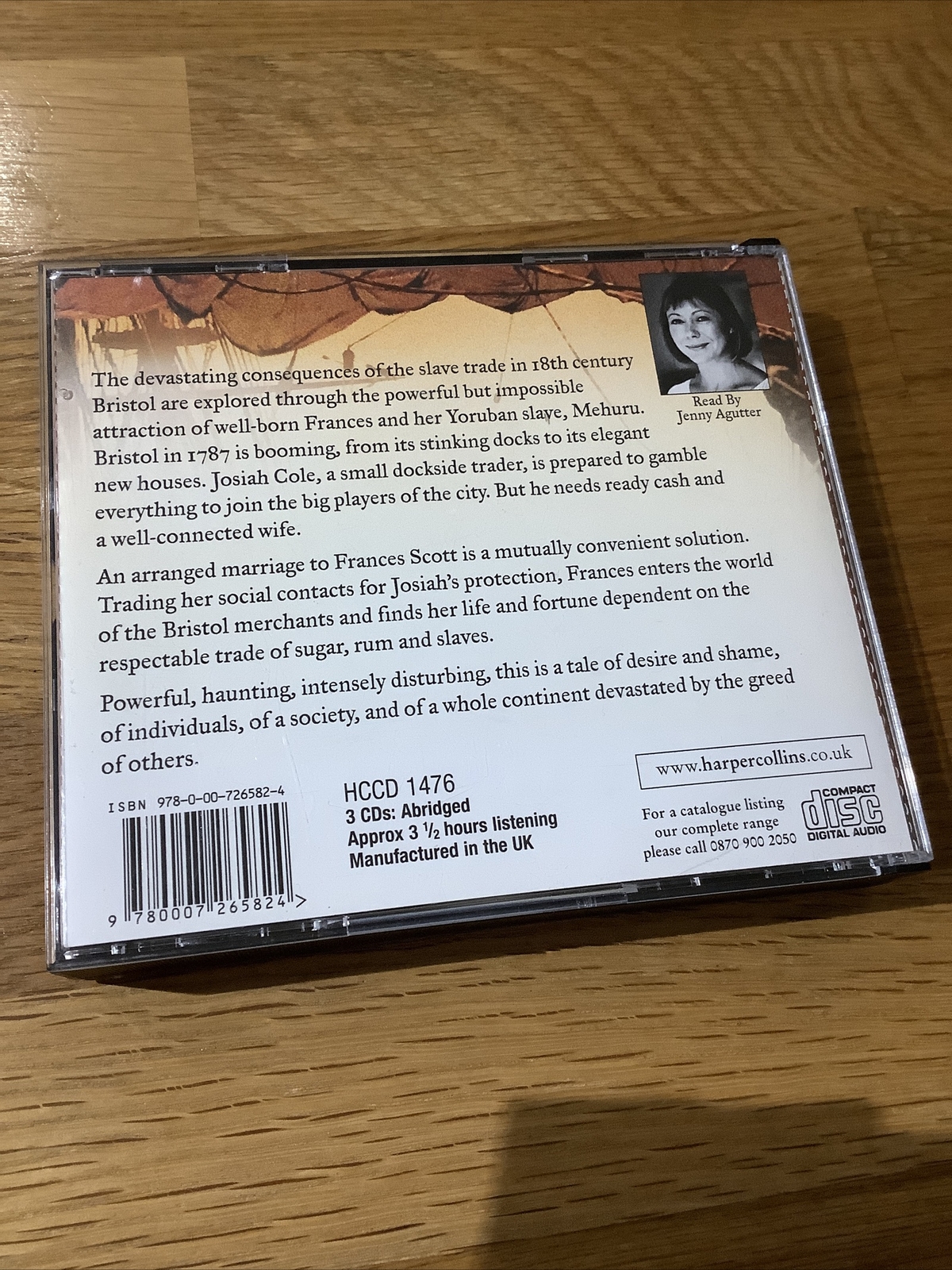 A Respectable Trade by Philippa Gregory (3 Disc Audiobook Read By Jenny Agutter)