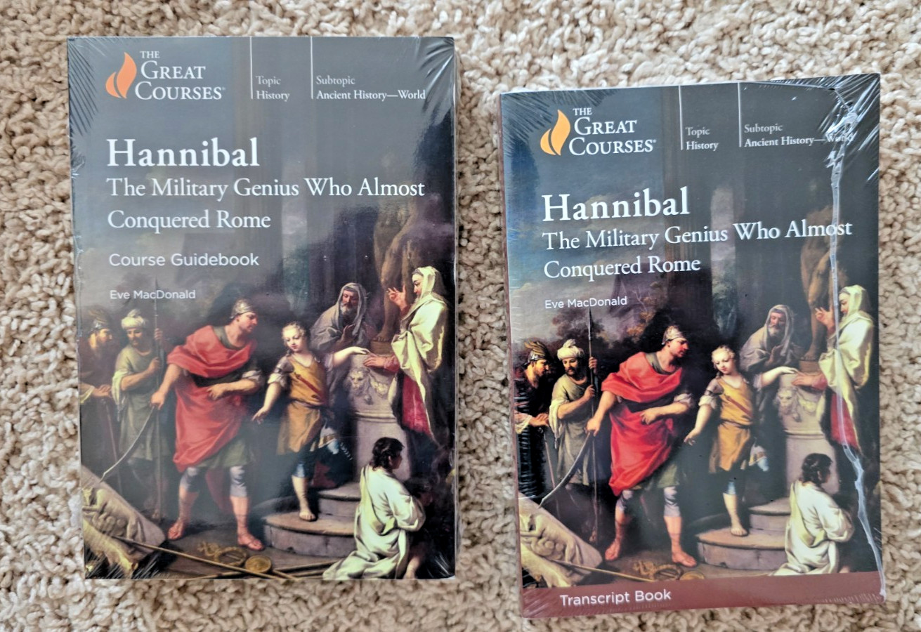 The Great Courses HANNIBAL: MILITARY GENIUS 3 DVDs + BOOK and TRANSCRIPTS NEW