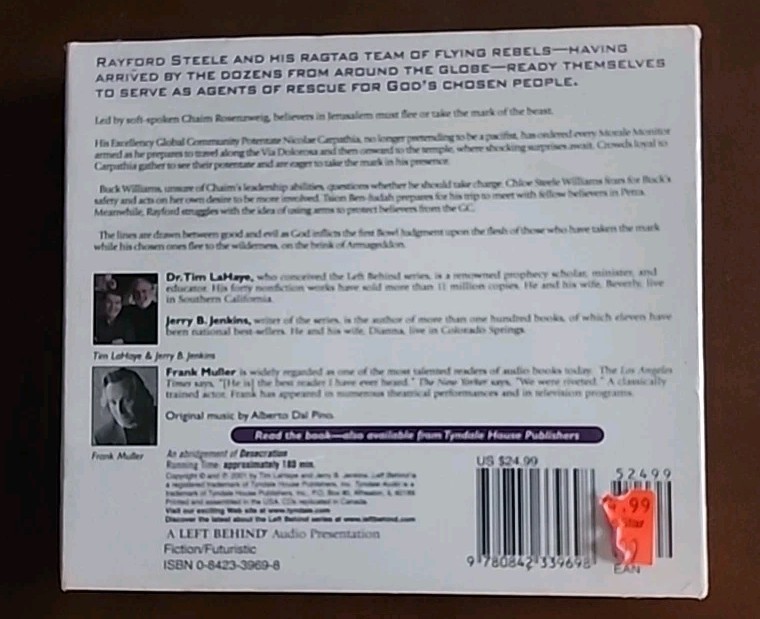 Desecration: Antichrist Takes The Throne Audiobook CD Brand New Sealed