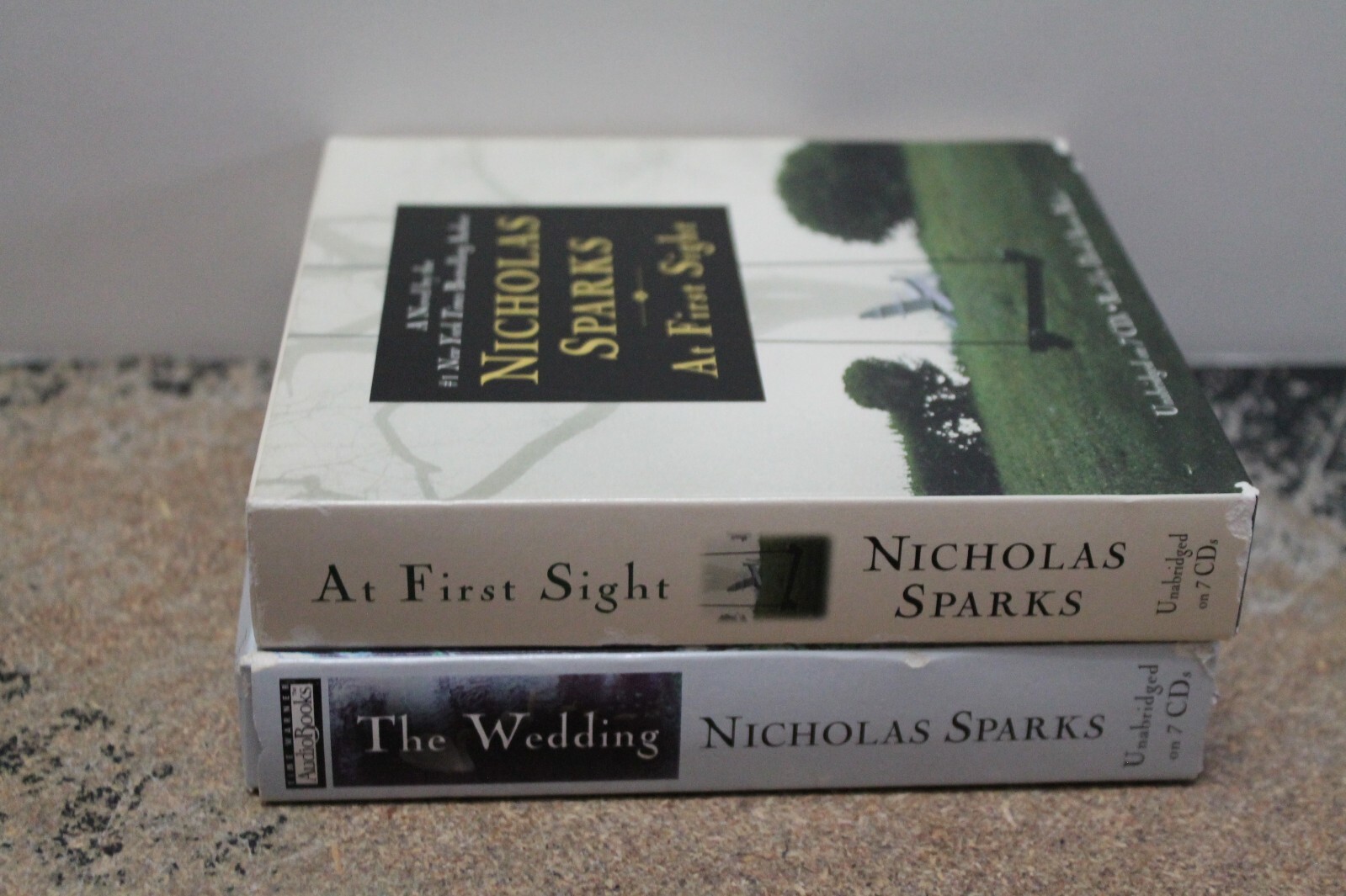 NICHOLAS SPARKS unabridged audiobooks—At First Sight; The Wedding