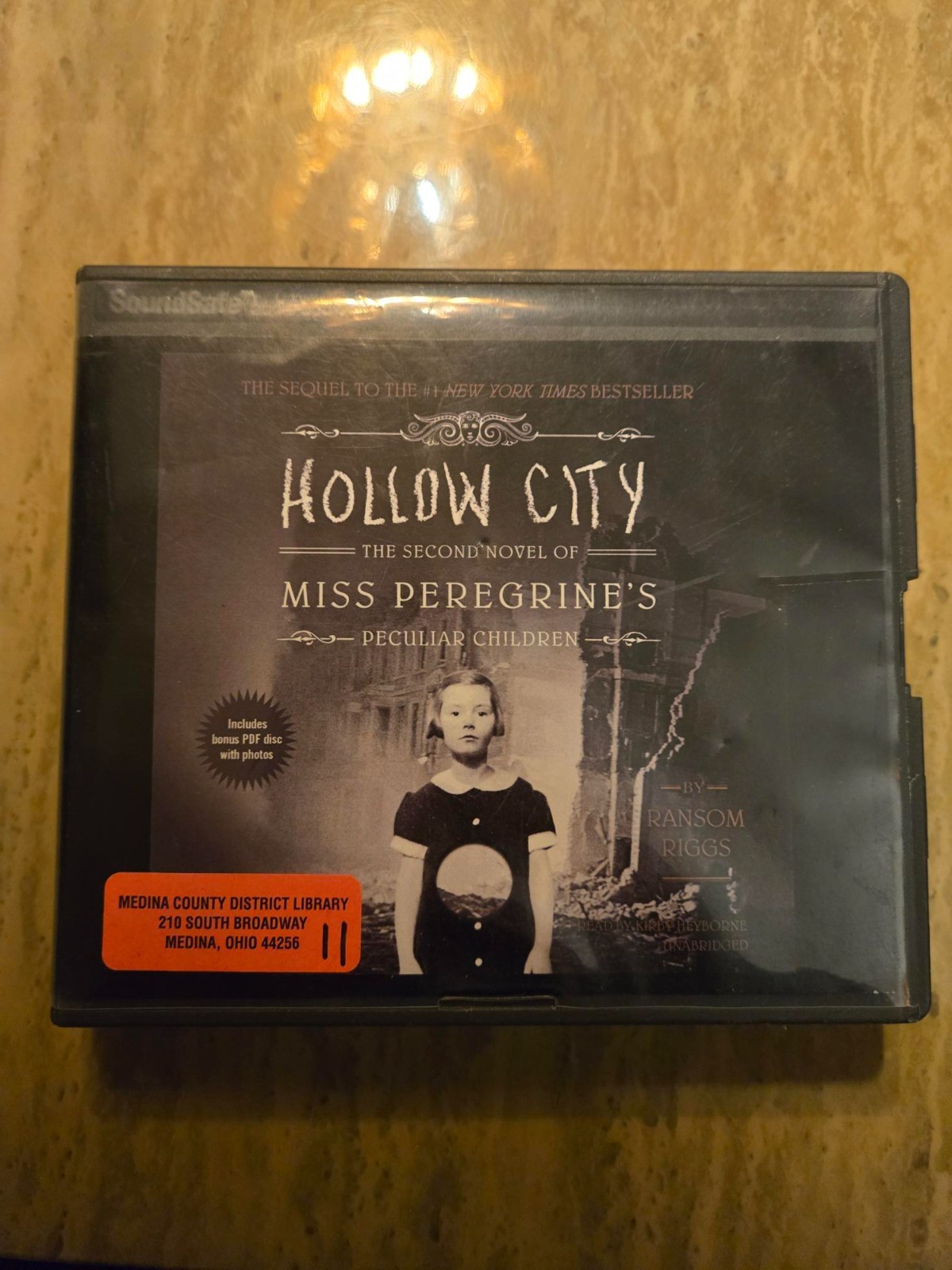 Hollow City by Ransom Riggs (ex-lib CD audiobook)