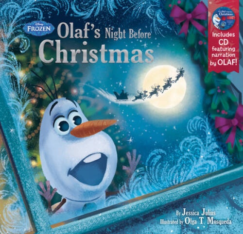 Frozen Olaf’s Night Before Christmas Book & CD — Hardcover — ACCEPTABLE