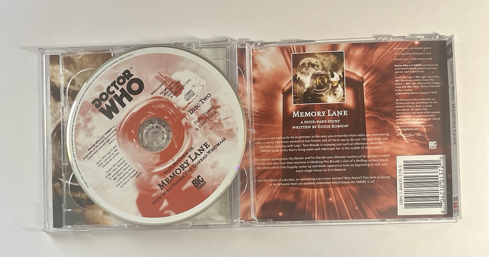 Doctor Who — Memory Lane CD Audiobook, Paul McGann, Eddie Robson, 2-Disc Set