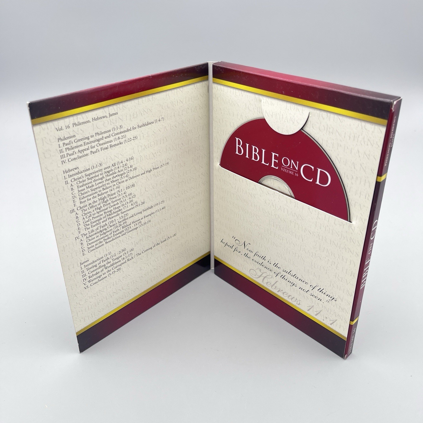 Bible on CD KJV Volume 16 Philemon Hebrews New Testament Christian Learning