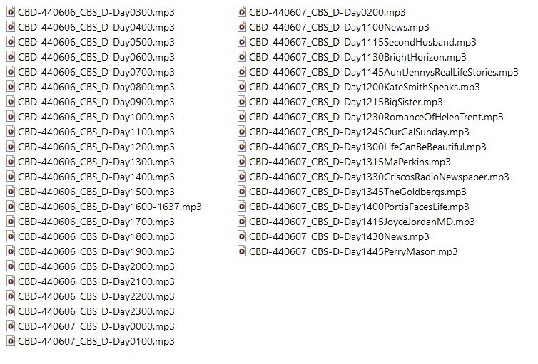 D-DAY INVASION CBS RADIO DAY 43 Choice Radio Broadcasts 060644 MP3 On USB Drive