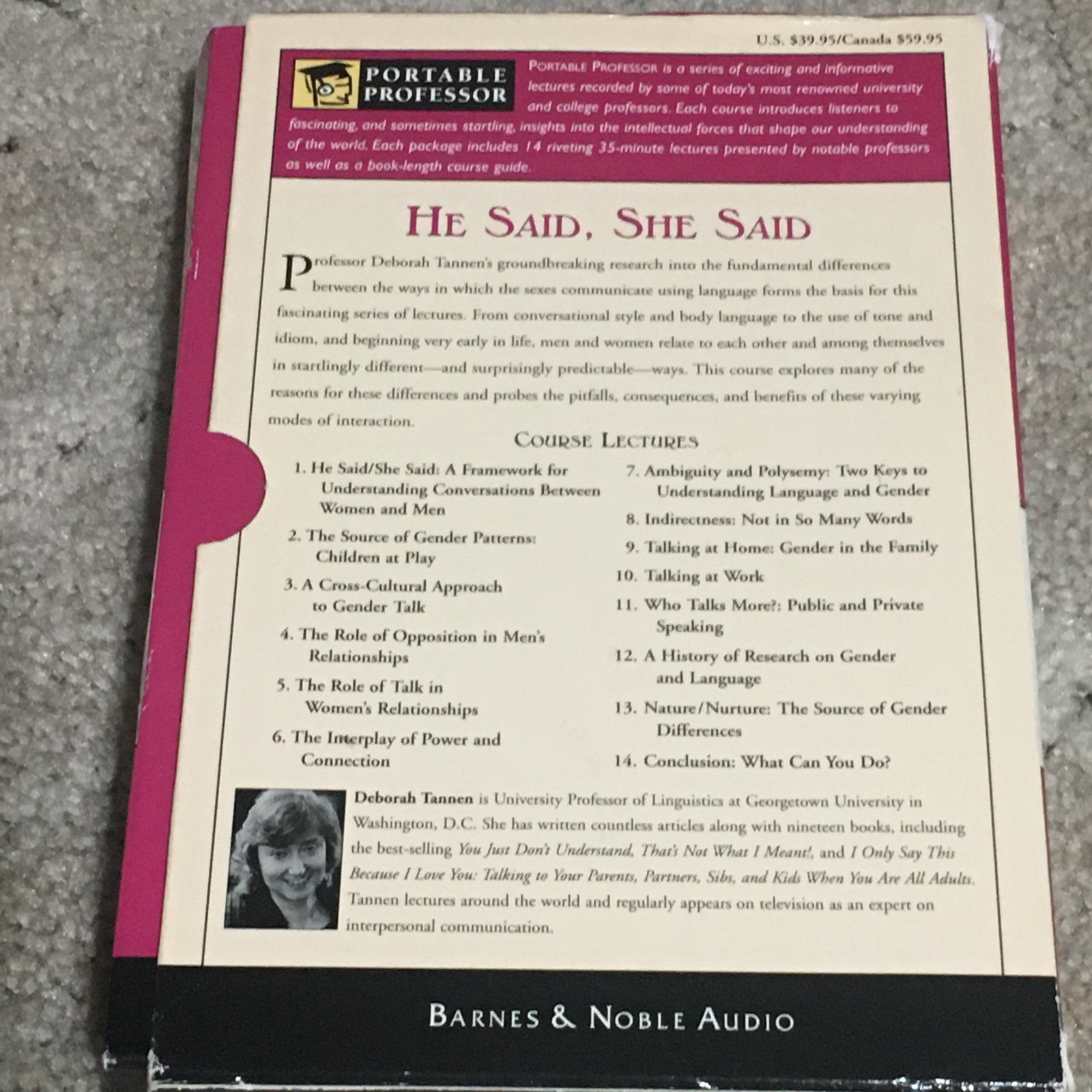 Portable Professor He Said She Said 8 CD Course Audio PreOwned