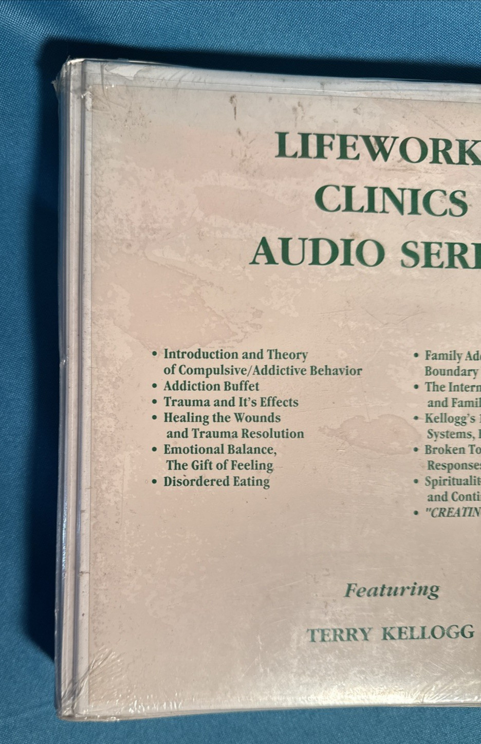 RARE SEALED Terry Kellogg LifeWorks Clinics Audio Series (1992) Addiction