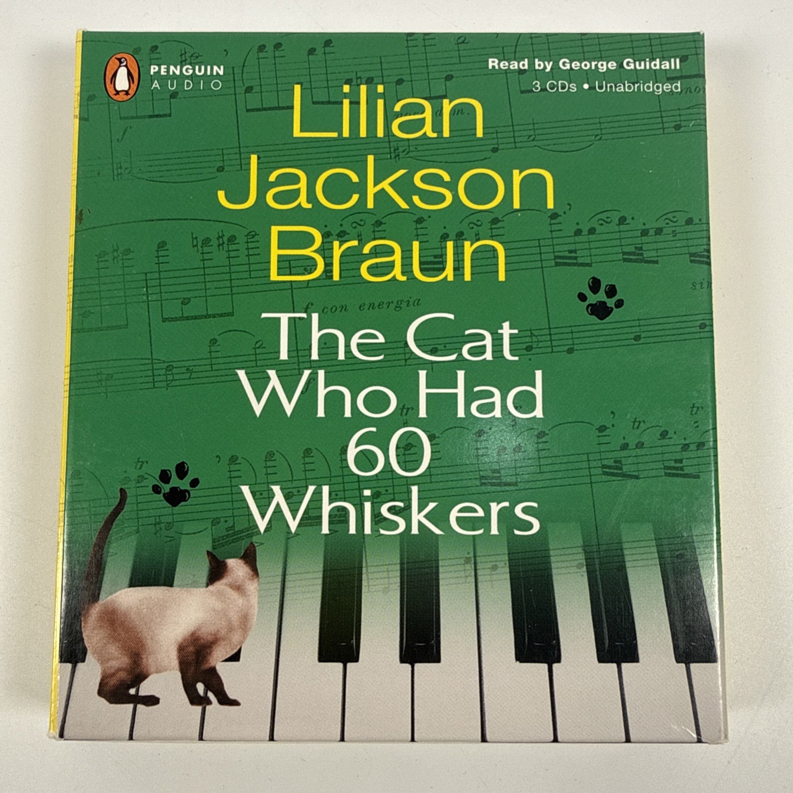 THE CAT WHO HAD 60 WHISKERS by Lilian Jackson Braun (Unabridged AUDIO CD)