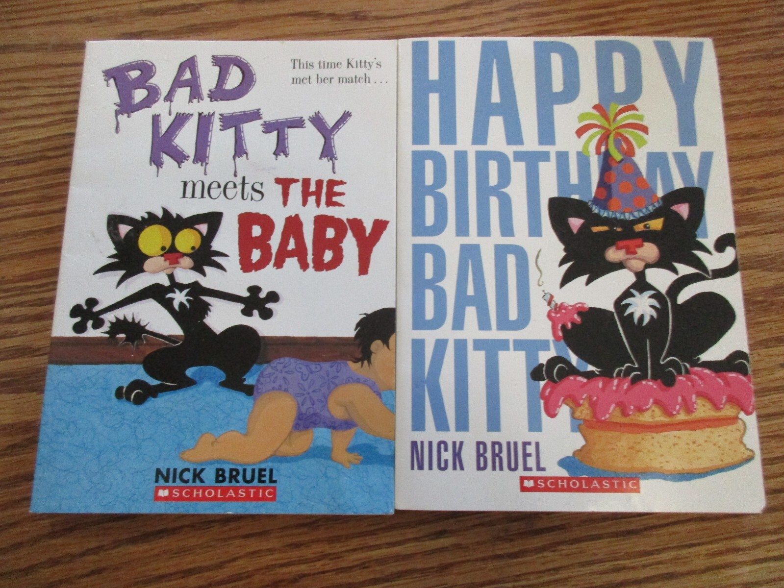 Bad Kitty 3 book set (School Daze/Happy Birthday/Baby)