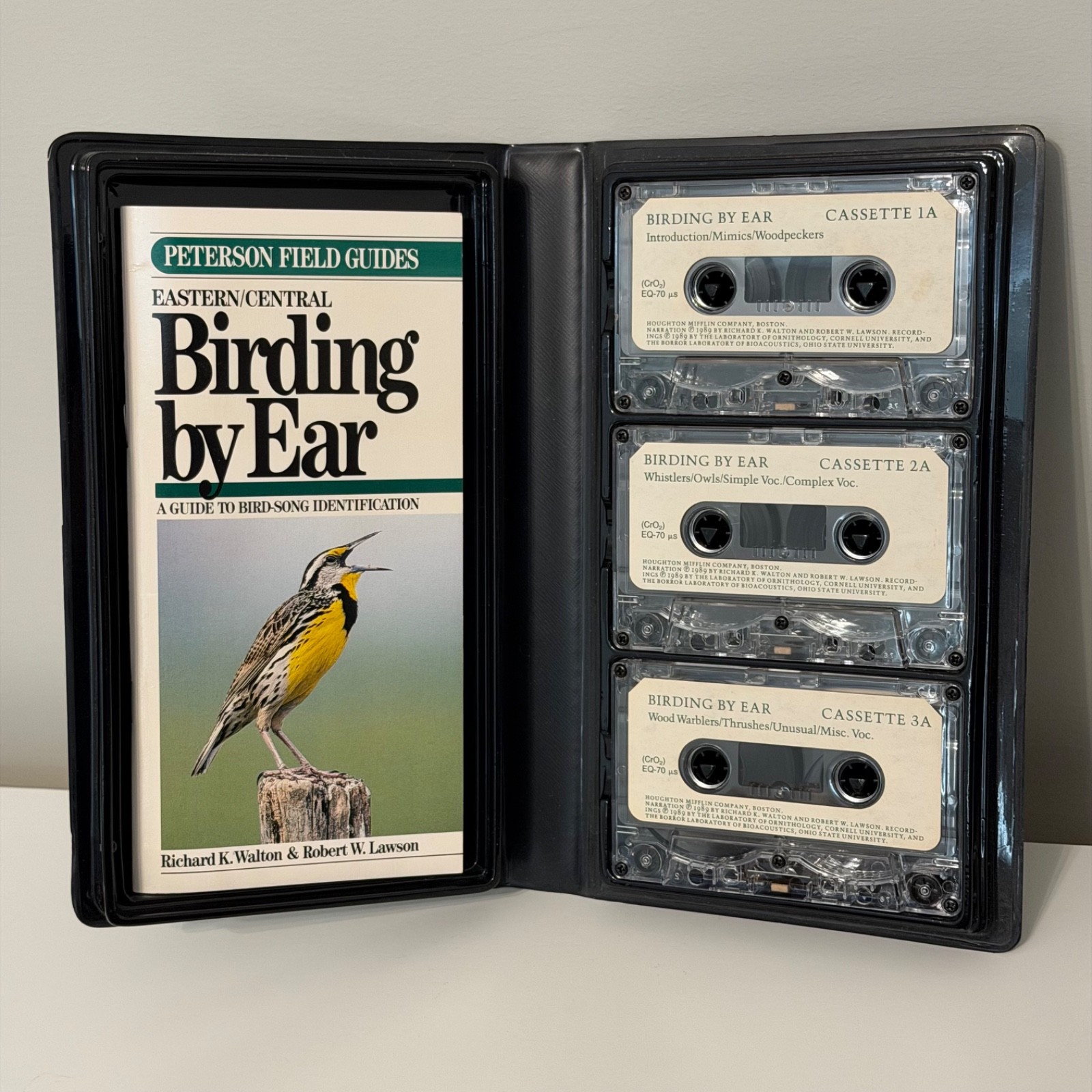 Birding by Ear Peterson Field Guides Eastern/Central Cassette Tapes Booklet
