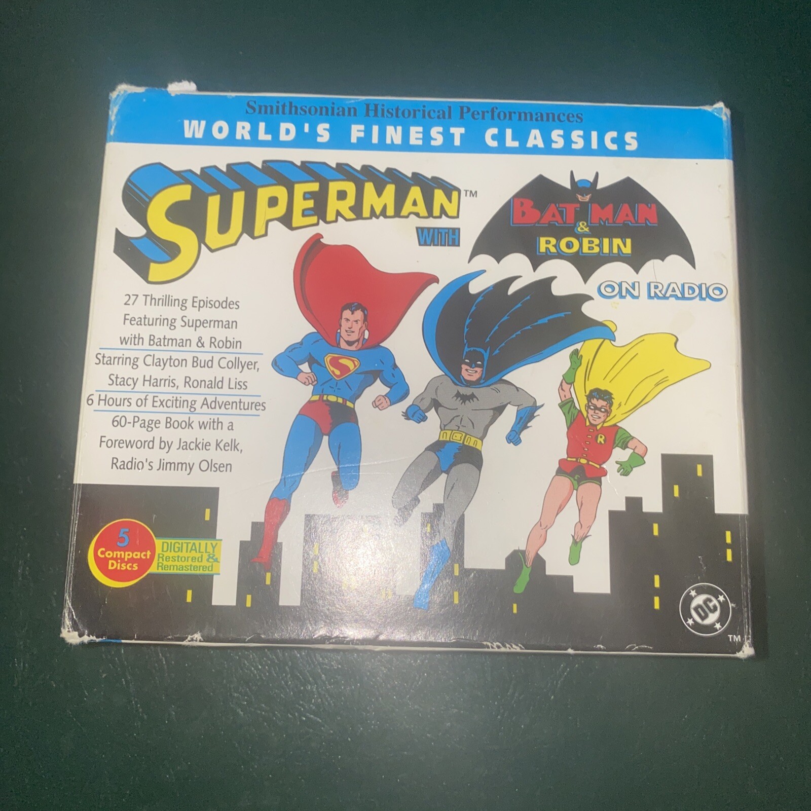 Superman on the Radio Worlds Finest Classics Compact Discs With Batman & Robin