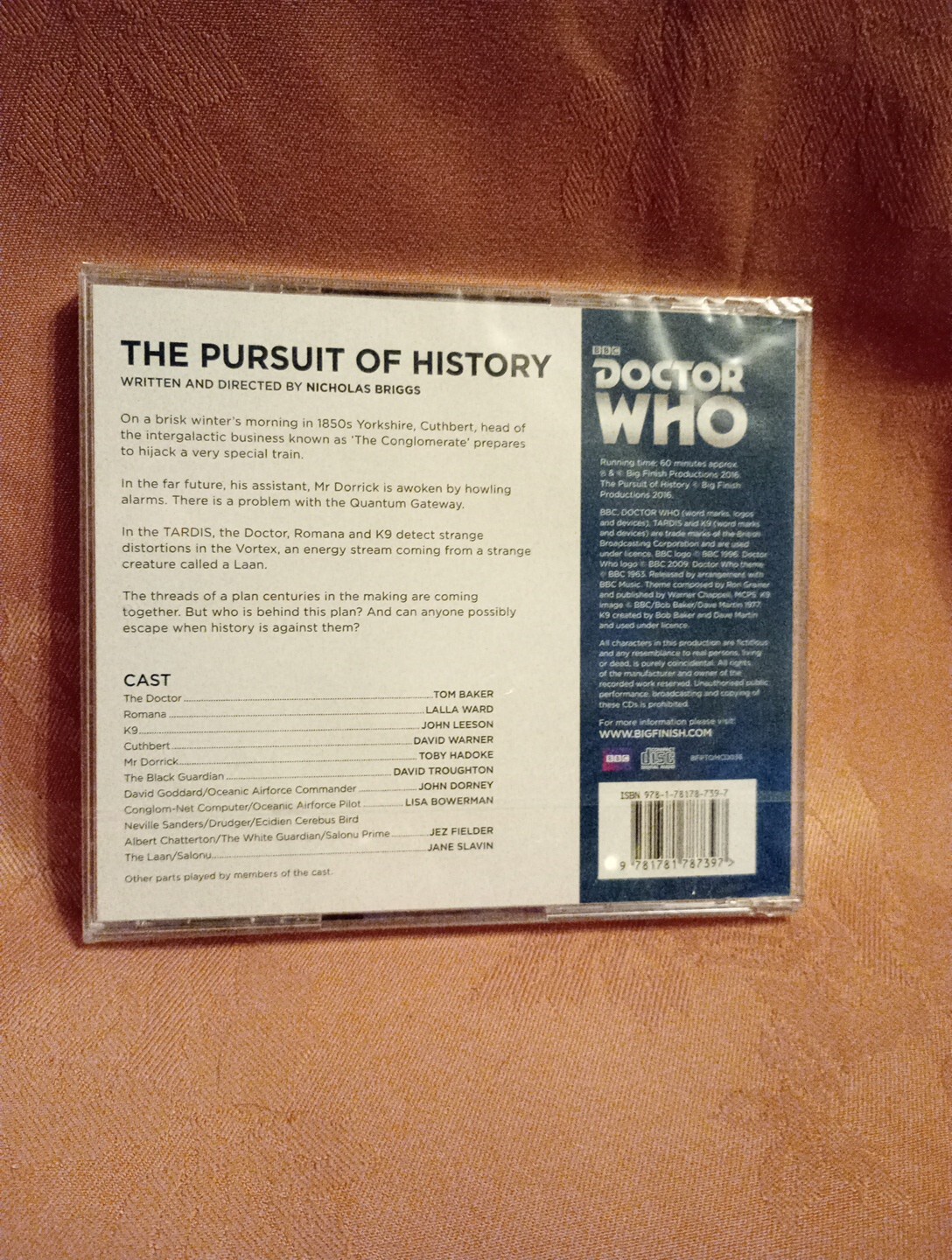 DR WHO audio book THE PURSUIT OF HISTORY 4th TOM BAKER romana k9 5.7